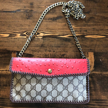 The Crane - Red and Tan GGVS Crossbody/Clutch Bag