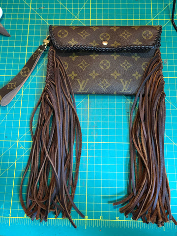 Final payment for Special Order Wren - Full Monogram FringedVS Wristlet/Crossbody/Clutch