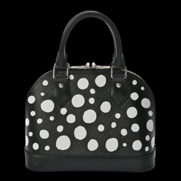 Black Leather Louis Vuitton Handbag