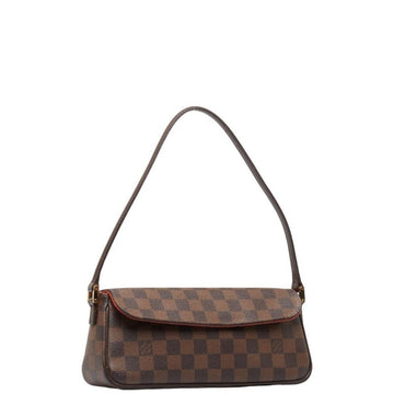 Brown Fabric Louis Vuitton Handbag