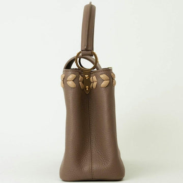 Brown Fabric Louis Vuitton Capucines