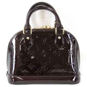Burgundy Leather Louis Vuitton Alma