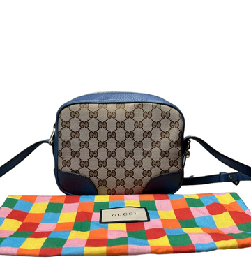 GUCCI - Blue Bree Disco Crossbody Bag Canvas