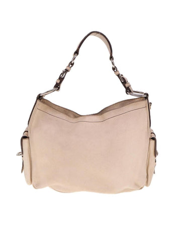 Beige Leather Prada Shoulder Bag