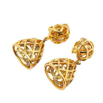 Chanel Birdcage Motif Swing Earrings